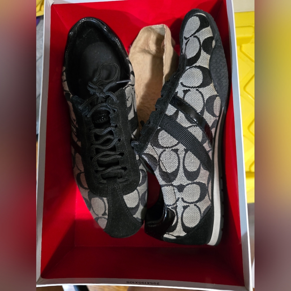 Coach Black and Gray Women's Sneakers